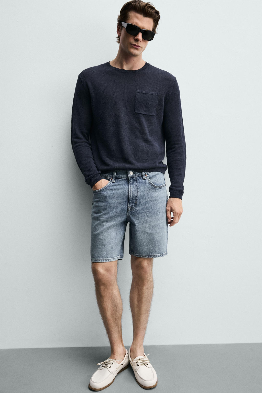 BERMUDA DENIM REGULAR FIT / Crudo - Zara фото 17