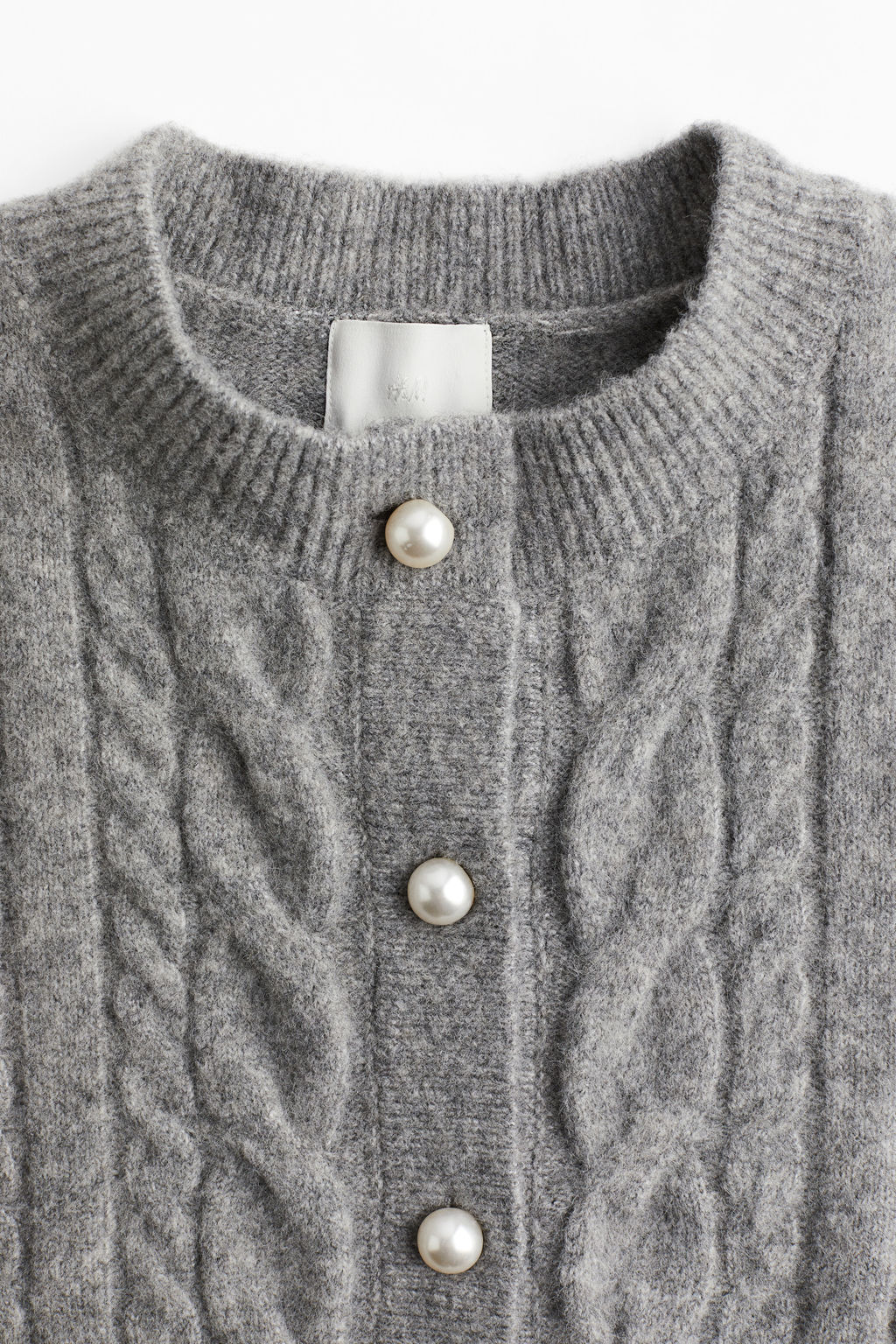 Cardigan en punto trenzado - H&m фото 8