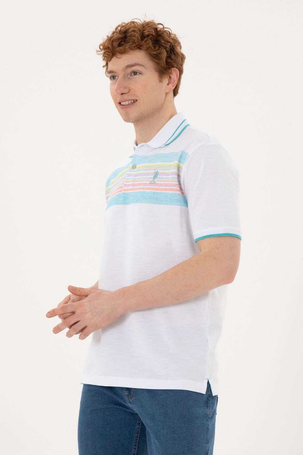 Мужская белая футболка - U.s. polo assn фото 8