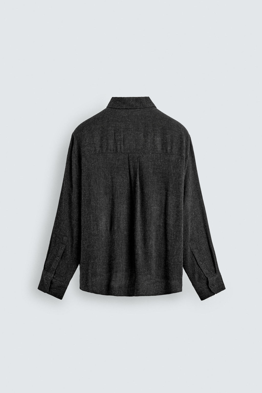 Рубашка Relaxed fit в клетку темно-серая