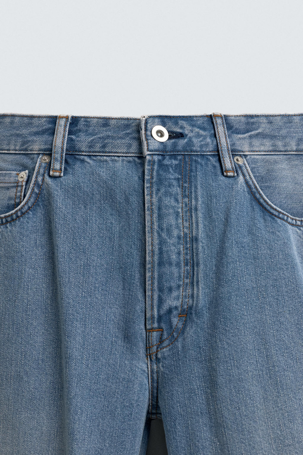 JEANS LIGEROS ALGOD?N - LYOCELL / Azul medio - Zara фото 10