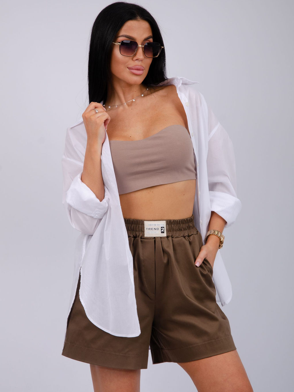 Шорты Сати, сатин хлопок 97% - Малина фото 23