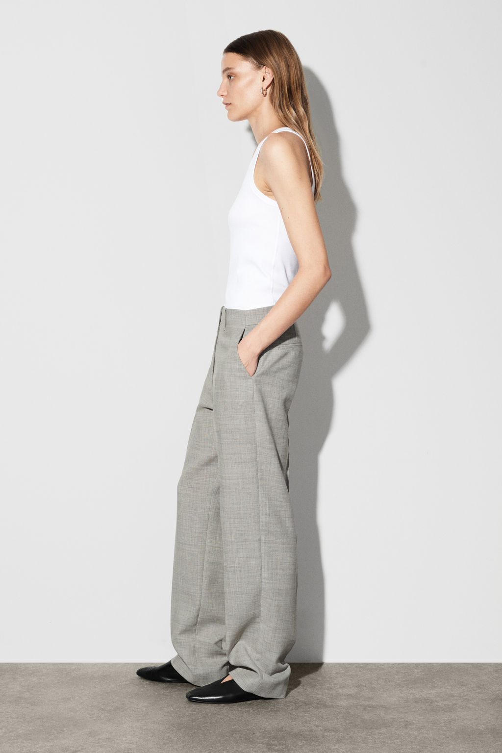 PANTAL?N STRAIGHT LEG EN MEZCLA DE LANA - H&m фото 5