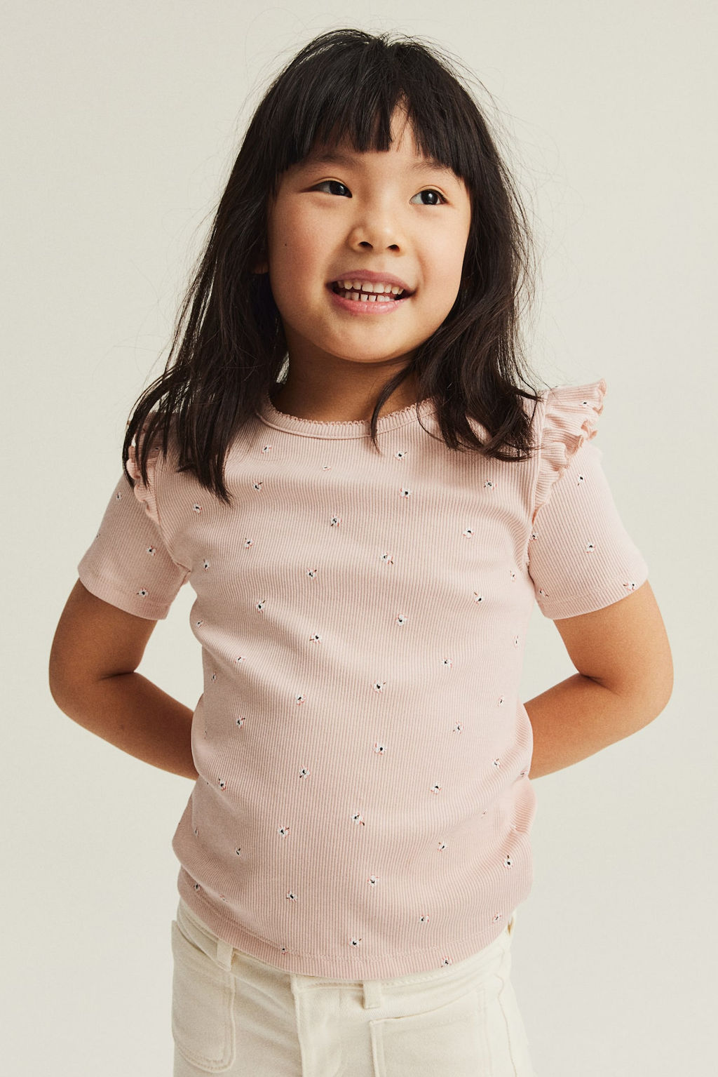 Camiseta de canale con volantes - H&m фото 3