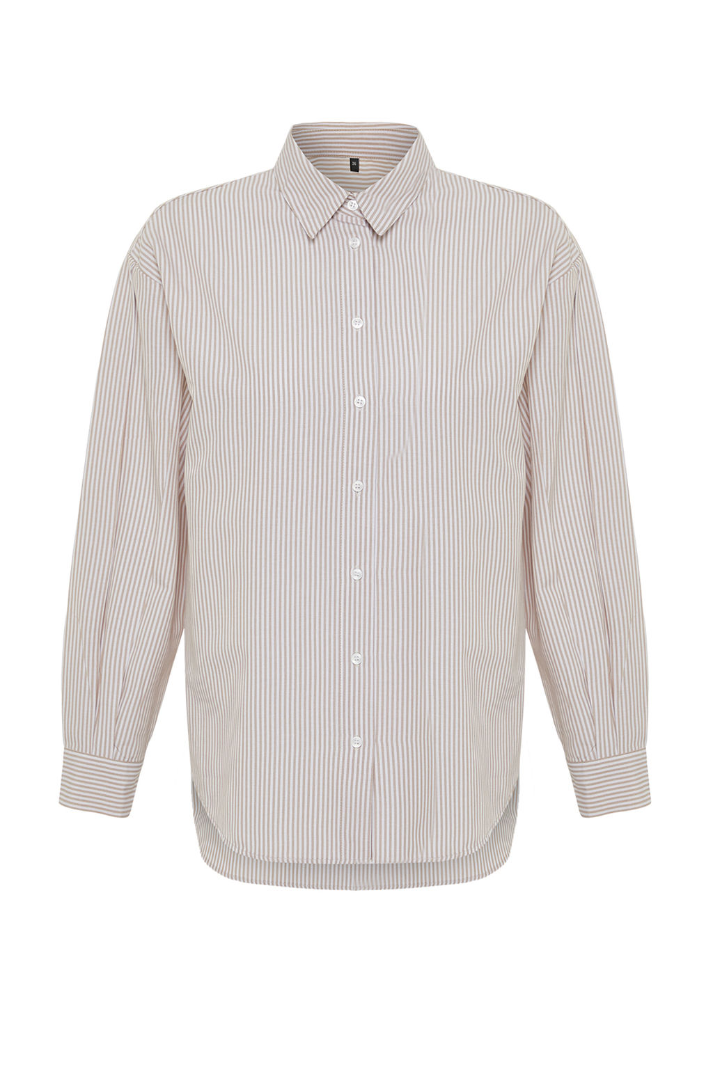 TRENDYOLMILLA Mavi Cizgili Oversize/Genis Kal?p Dokuma Gomlek TWOSS23GO00144  фото 15