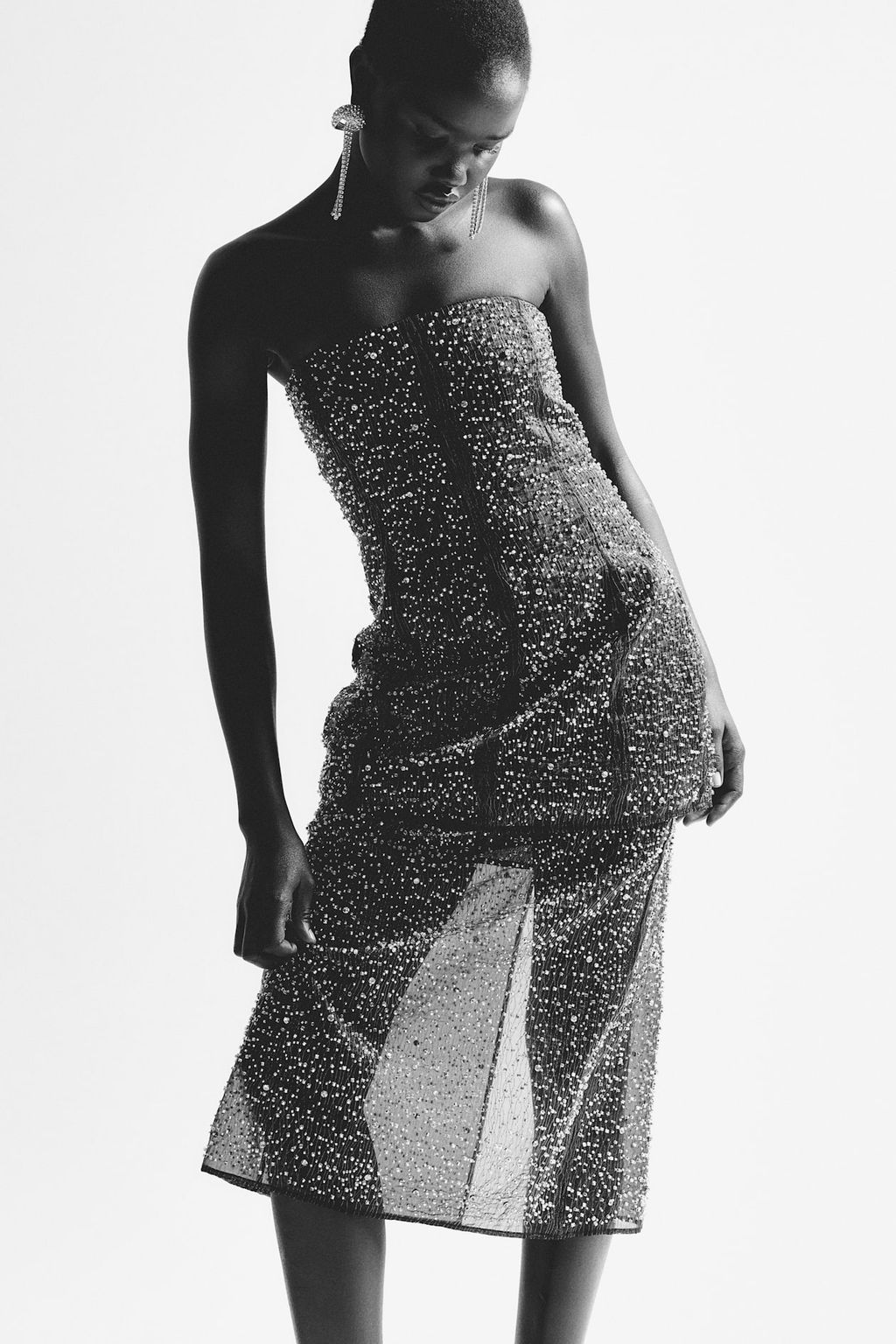 Falda de organza con detalles decorativos - H&m фото 2