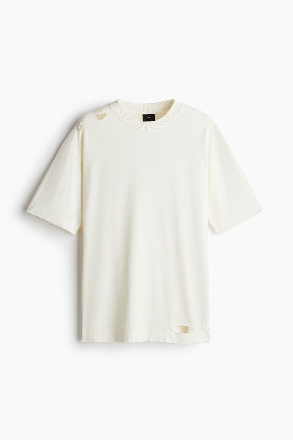 Camiseta con efecto desgastado Oversized Fit - H&m фото 6