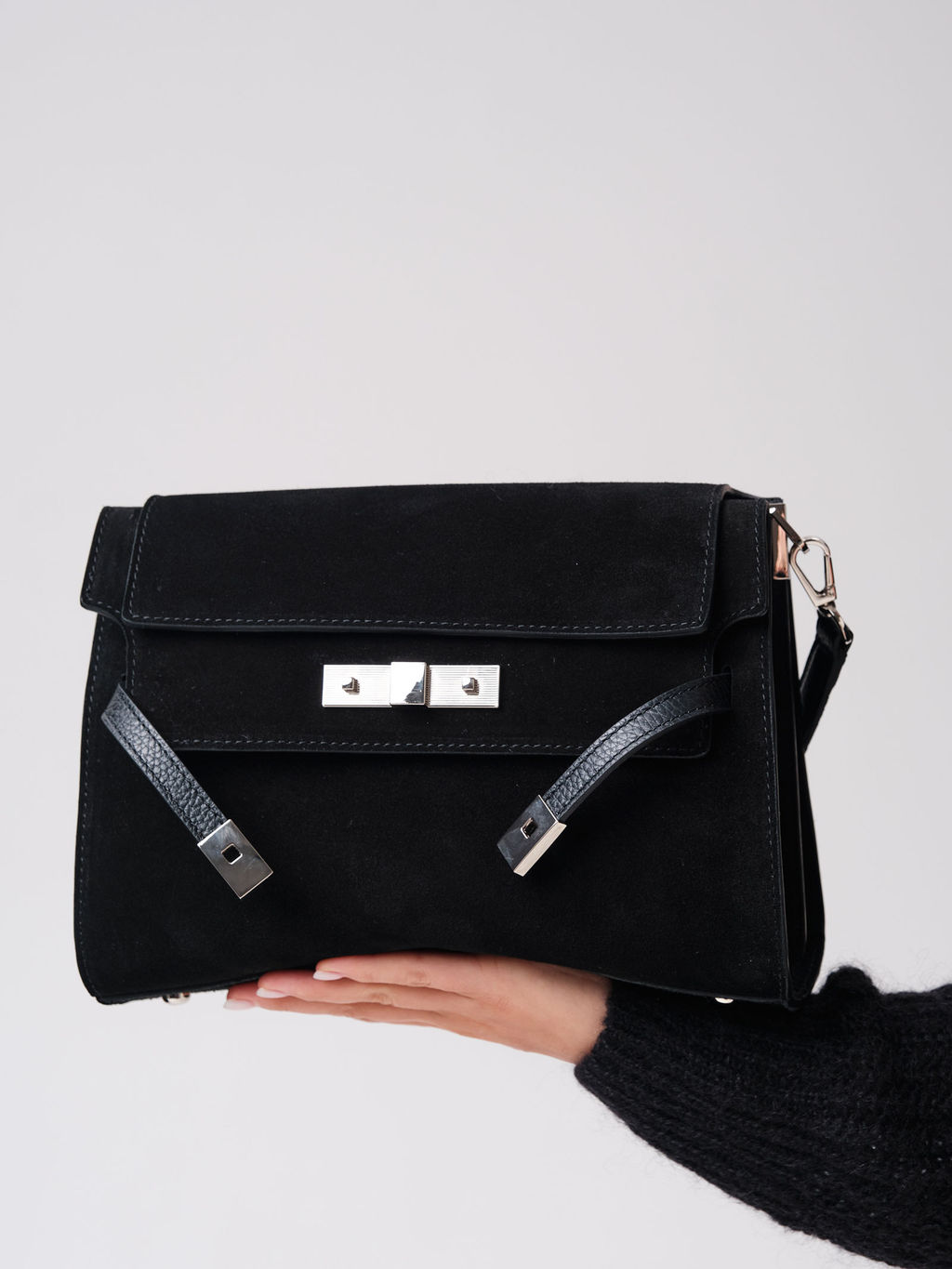 Замшевая сумка Rachel DBR 31361 черный фото 10