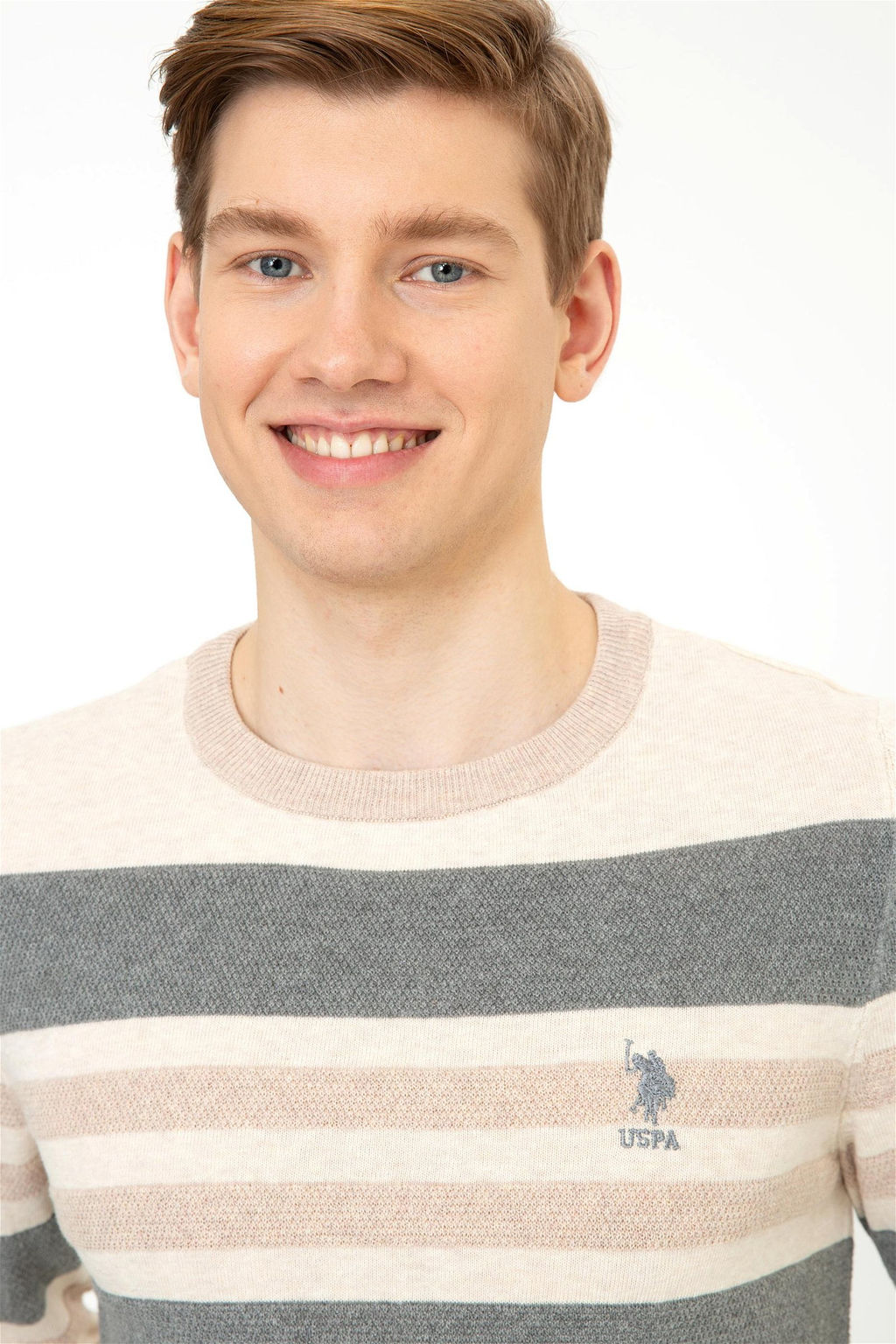 Мужской серый меланжевый свитер Неожиданная скидка в корзине - U.s. polo assn фото 2