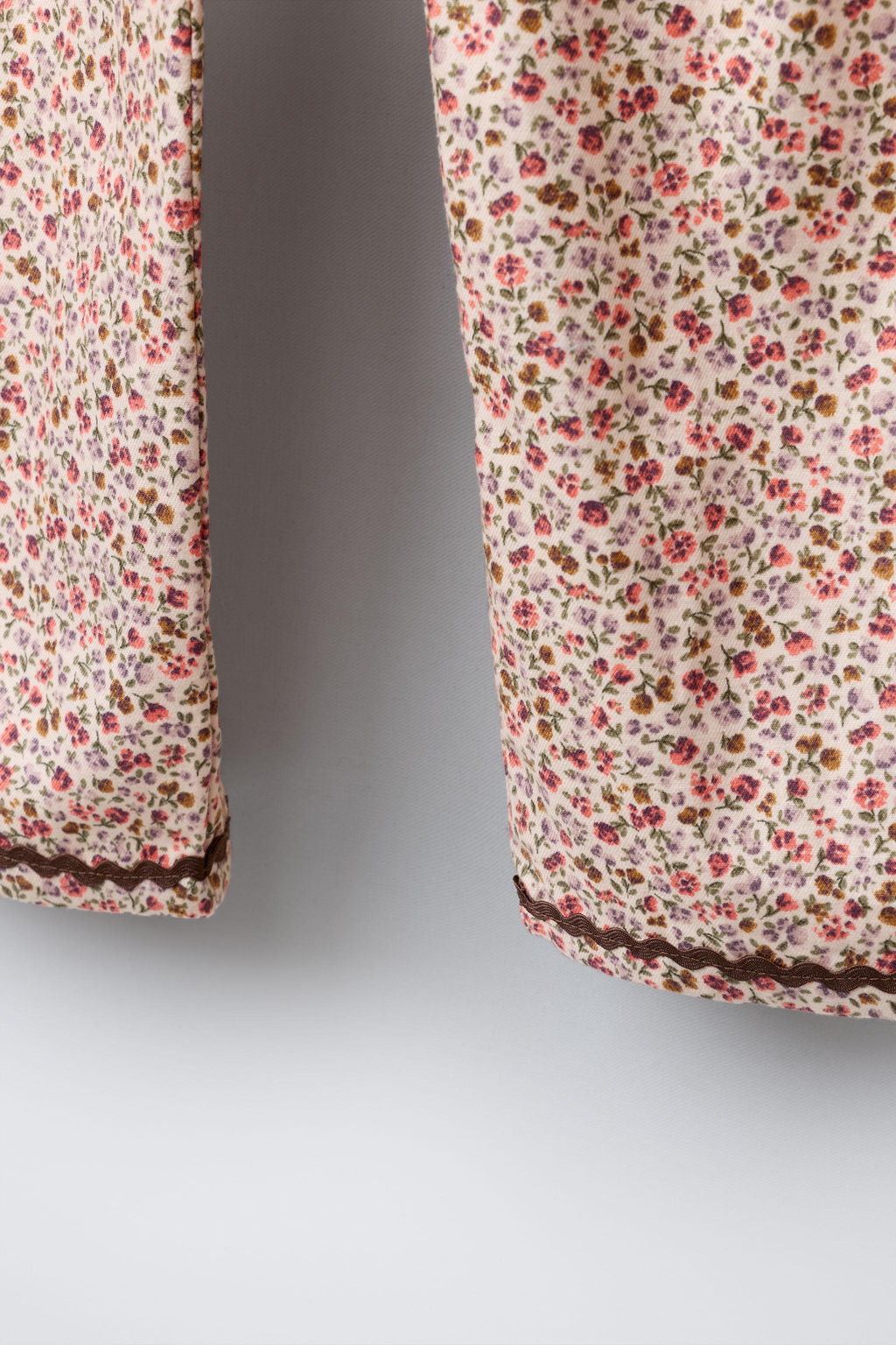 AGES 6-14 / LACE TRIM FLORAL PYJAMAS - Zara фото 8