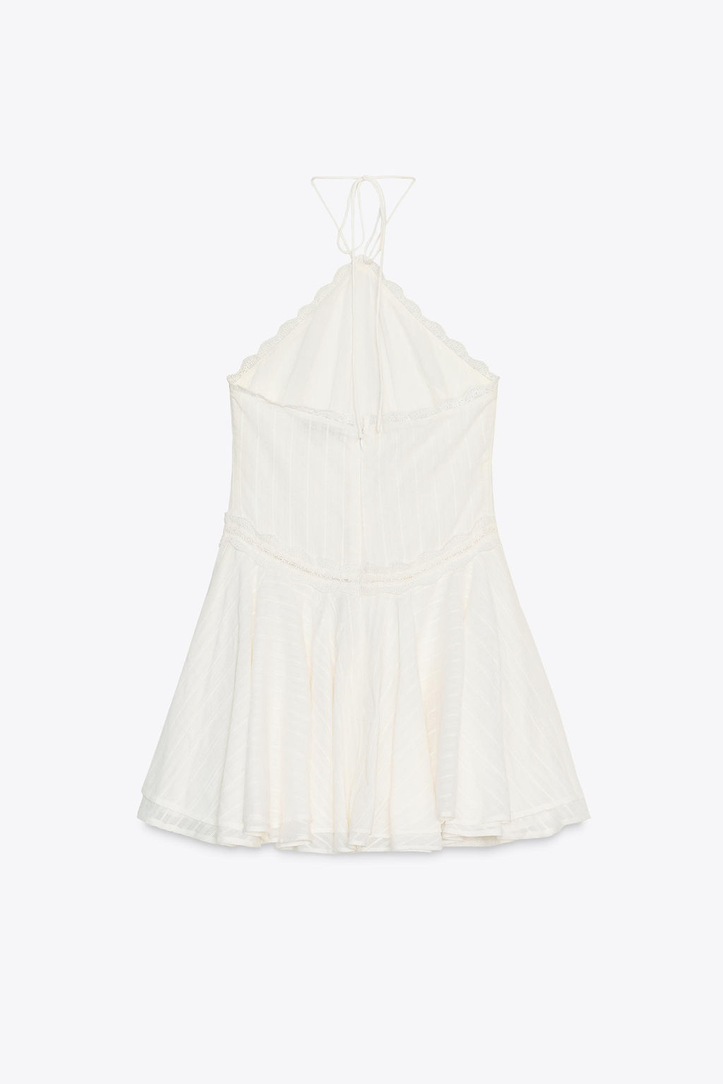 RUFFLED HALTER SHORT DRESS - Zara фото 5