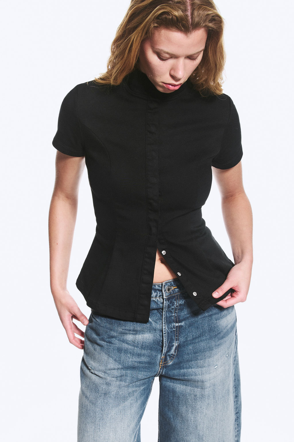 Top de algod?n ajustado - H&m фото 6