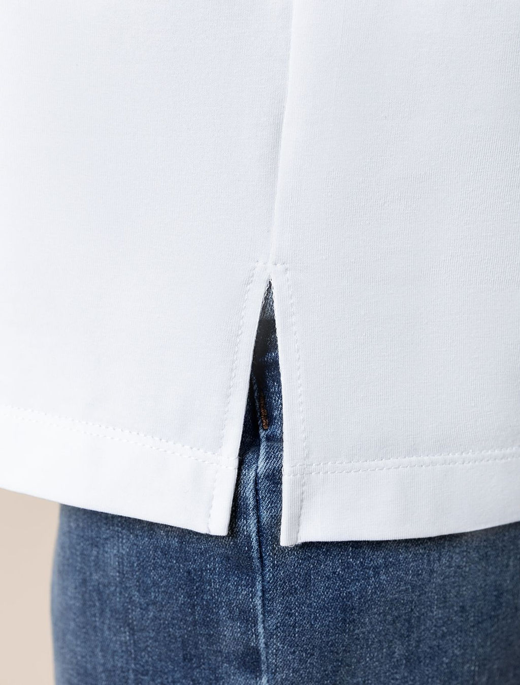 Лонгслив из премиального хлопка с принтом фольгой