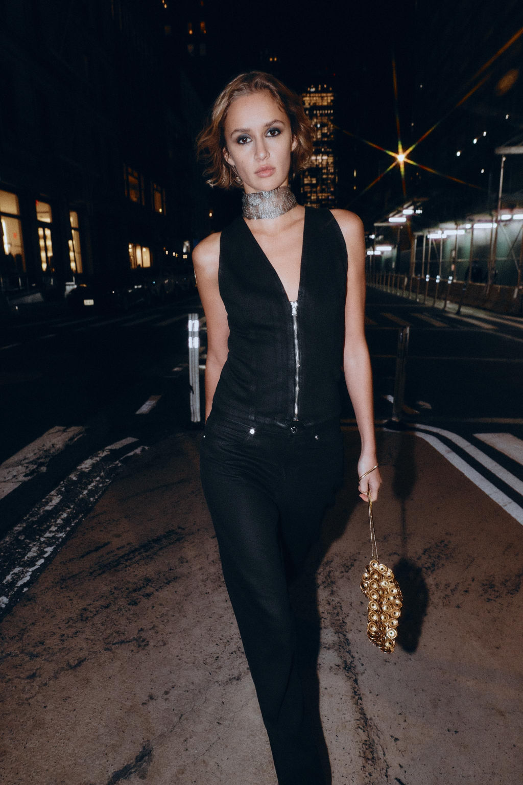 Z1975 COATED DENIM WAISTCOAT - Zara фото 4