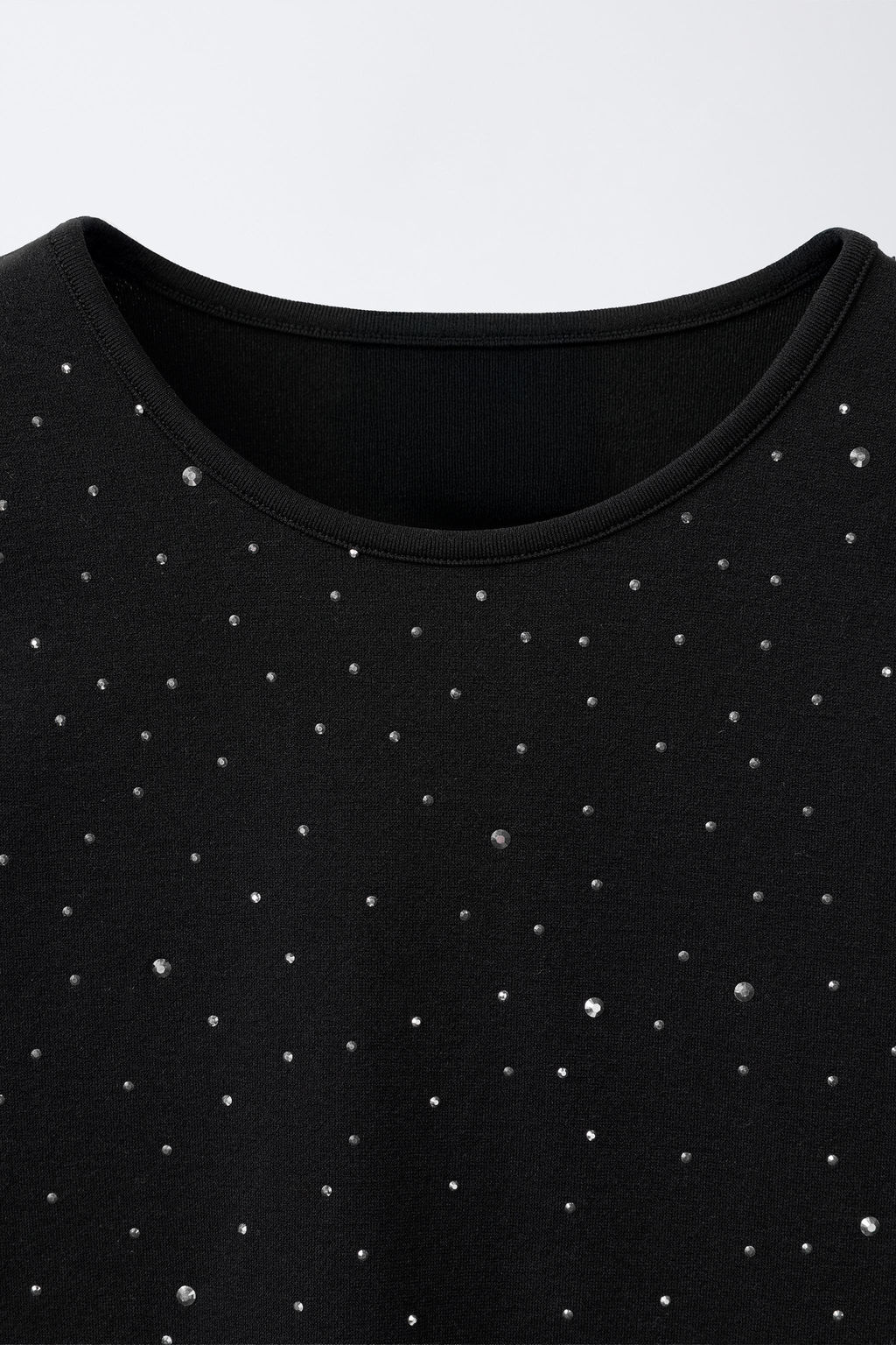 SEAMLESS RHINESTONE T-SHIRT - Zara фото 3