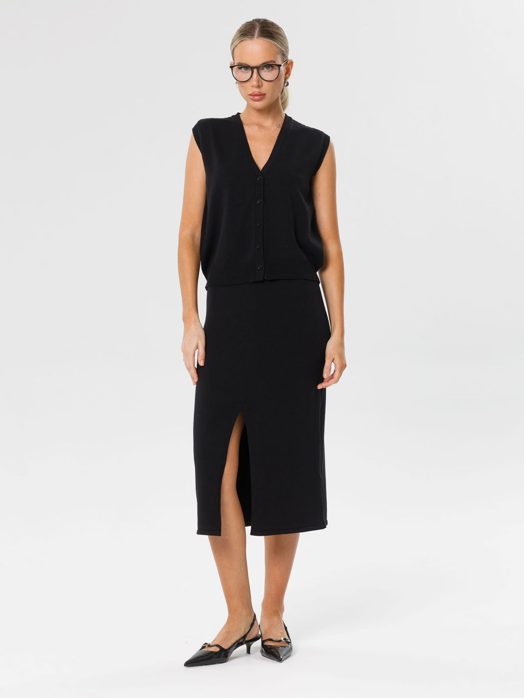 Юбка вязаная