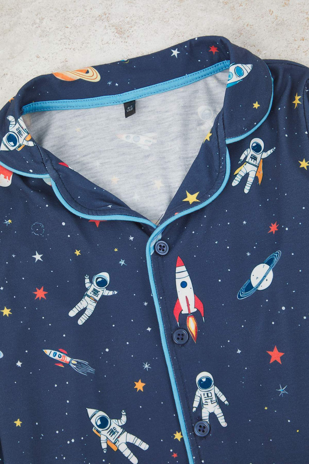 Indigo Erkek Cocuk Bask?l? Pijama Set Orme Alt-Ust Tak?m TKDAW25AU00110 - Trendyolmilla фото 2