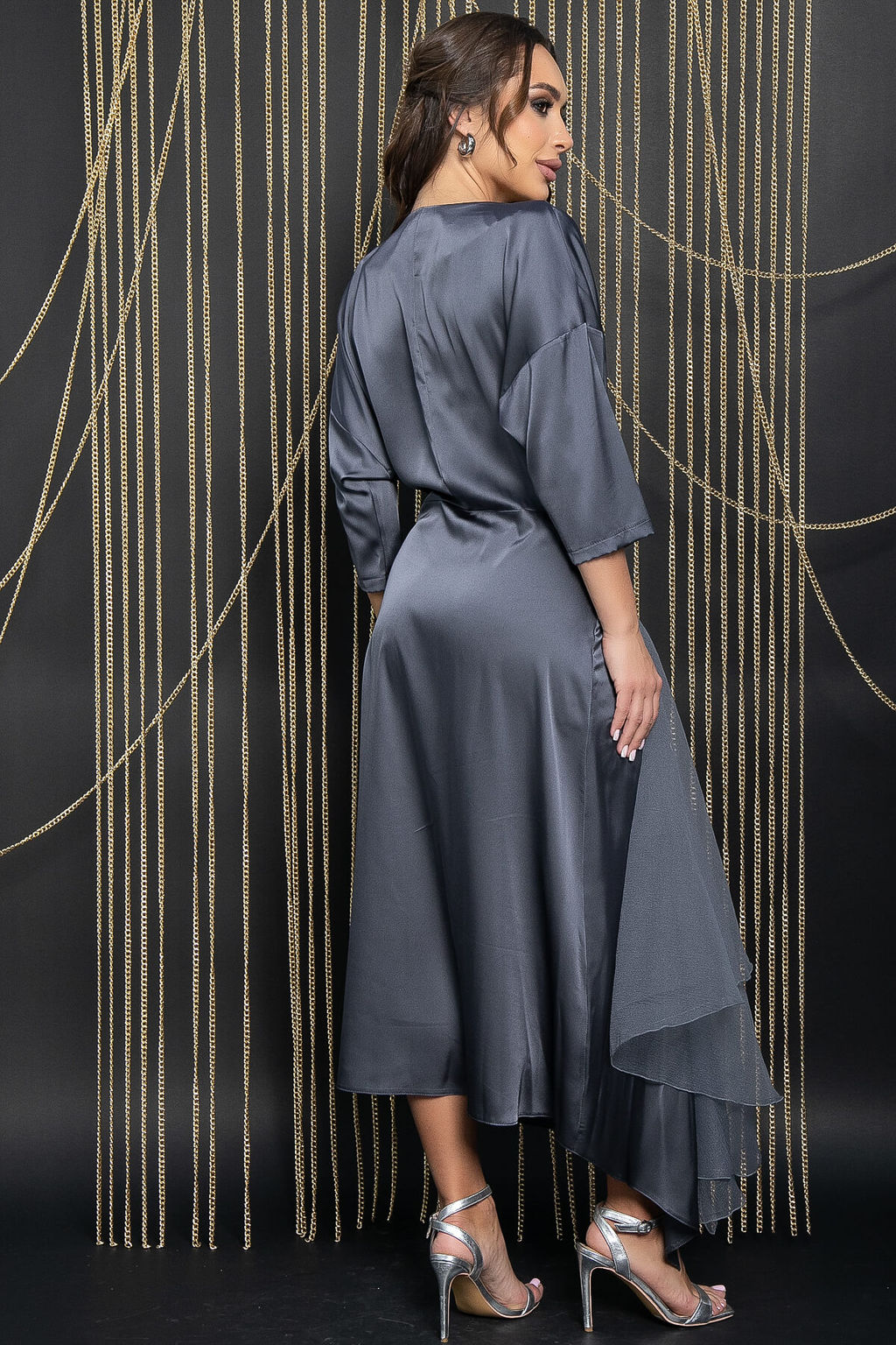 Платье Дерзкая элегантность (серое) П11718 - Lt collection фото 2