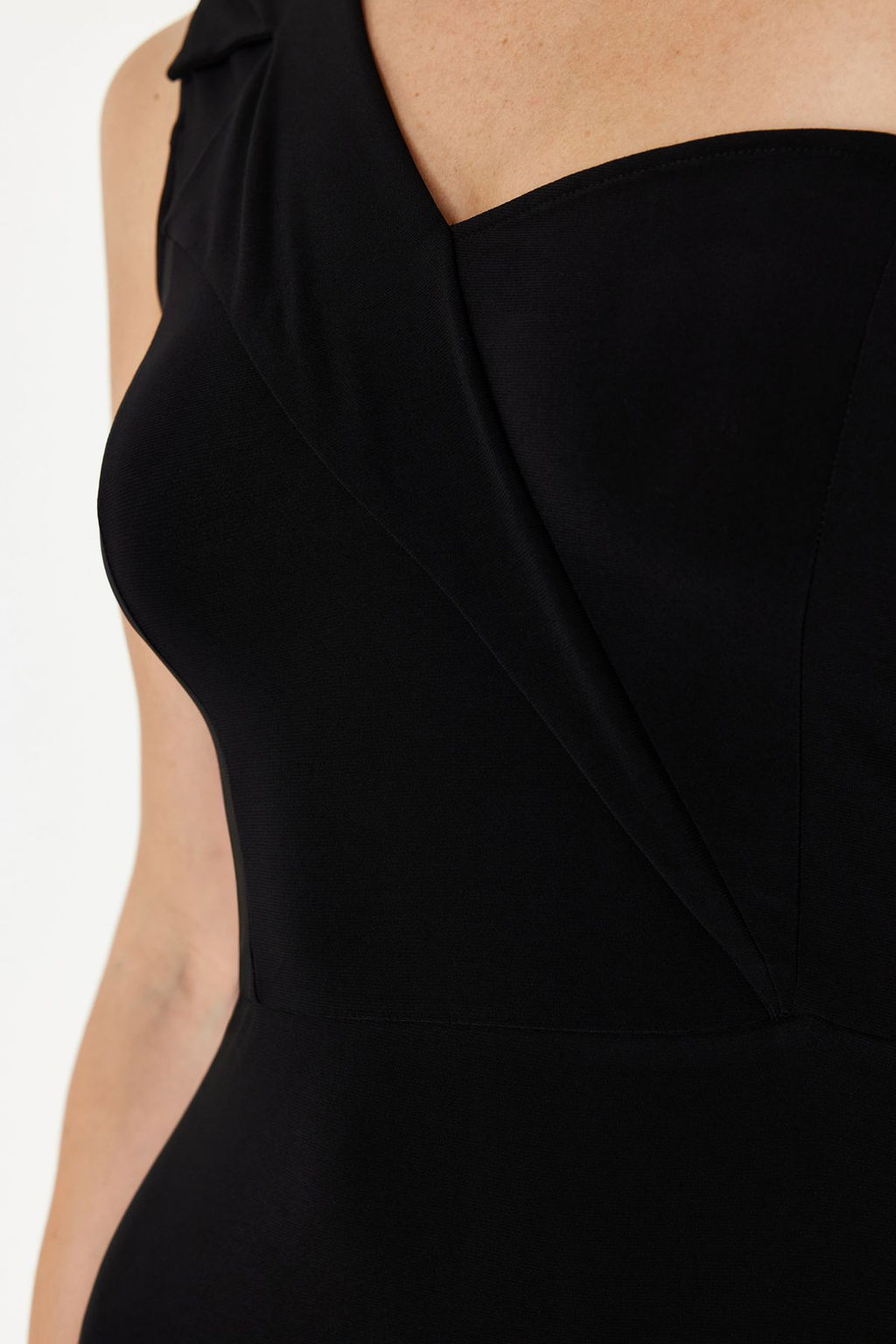 Siyah Yaka Detayl? Orme K?sa S?k Abiye Elbise TPRSS24EL00216 - Trendyolmilla фото 5