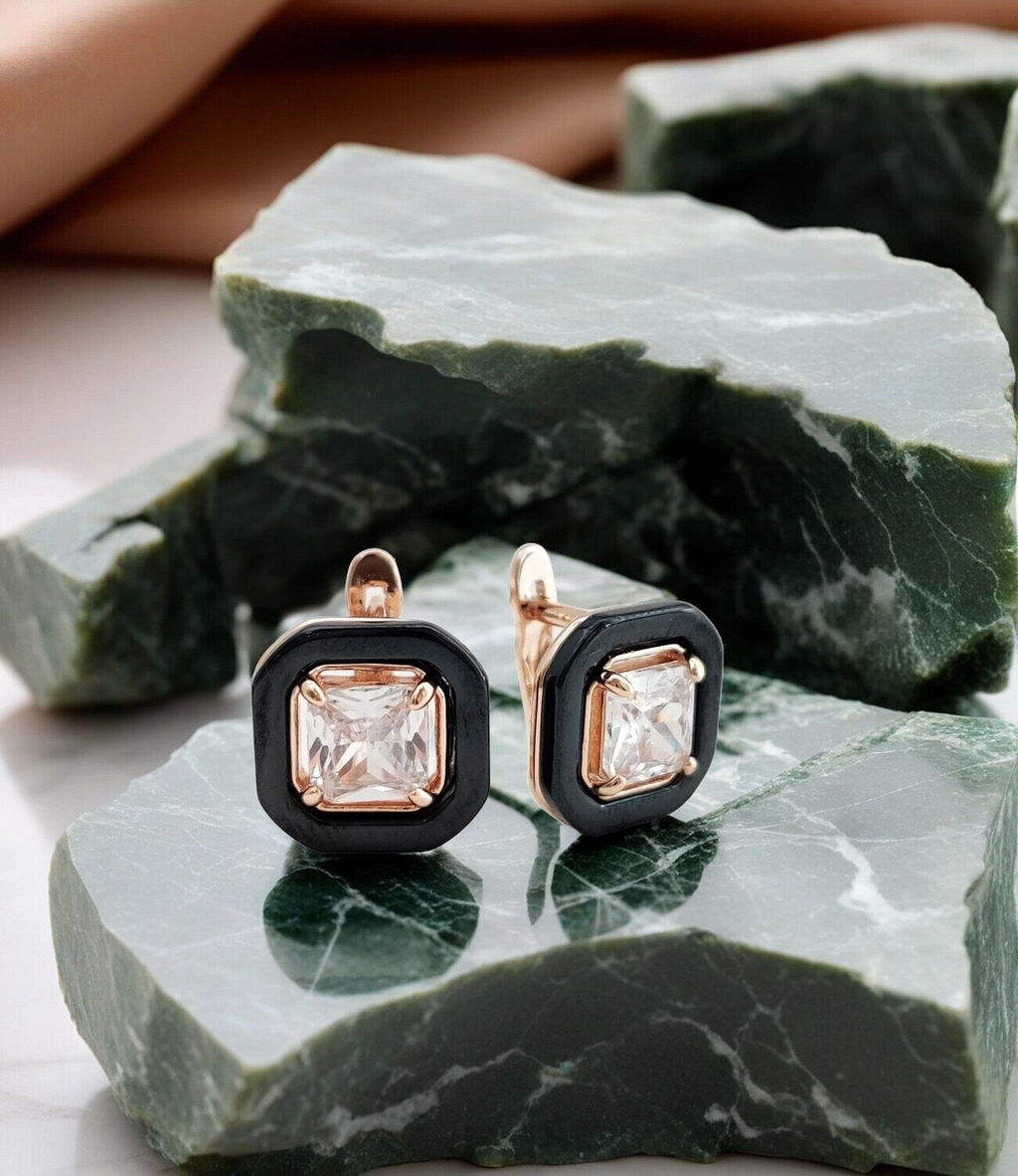 Серьги с керамикой