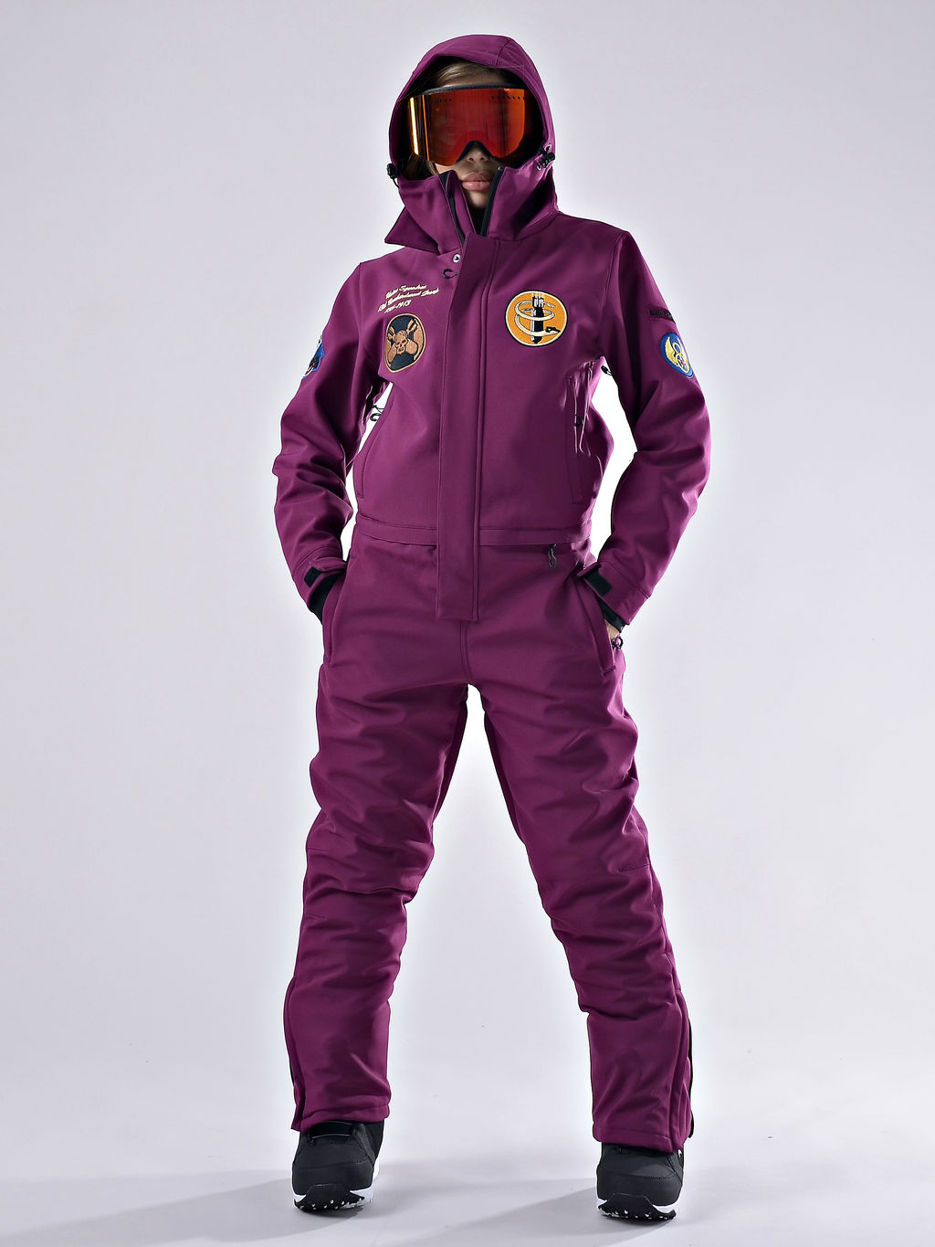 Женский зимний сноубордический комбинезон Alpha Endless 222/220730 RRG Бордовый  фото 3