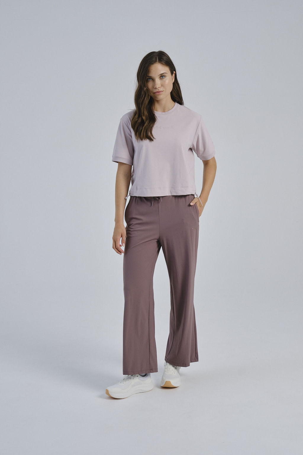 Брюки трикотажные Розовый A-CHILL TOUCH Knit Track Pants - Anta фото 2