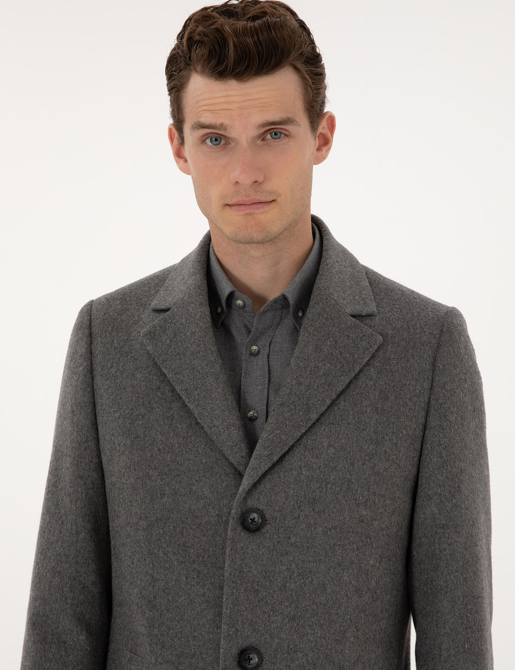 Gri Ex. Slim Fit Ka_e Kaban - Pierre cardin фото 2