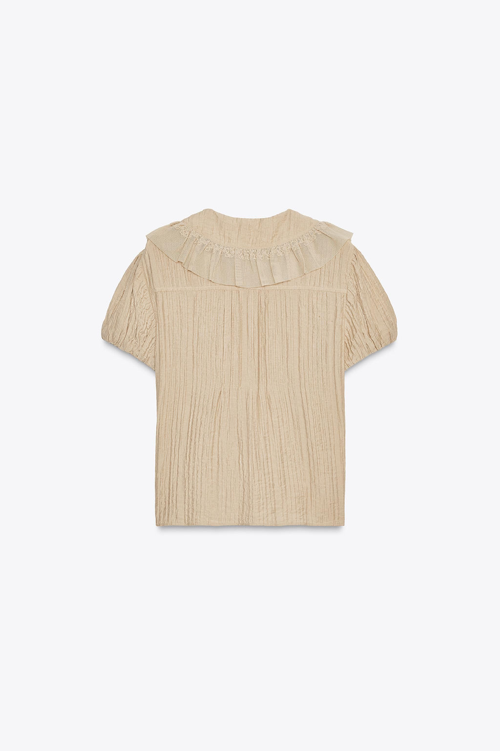 EMBROIDERED PETER PAN COLLAR SHIRT - Zara фото 7
