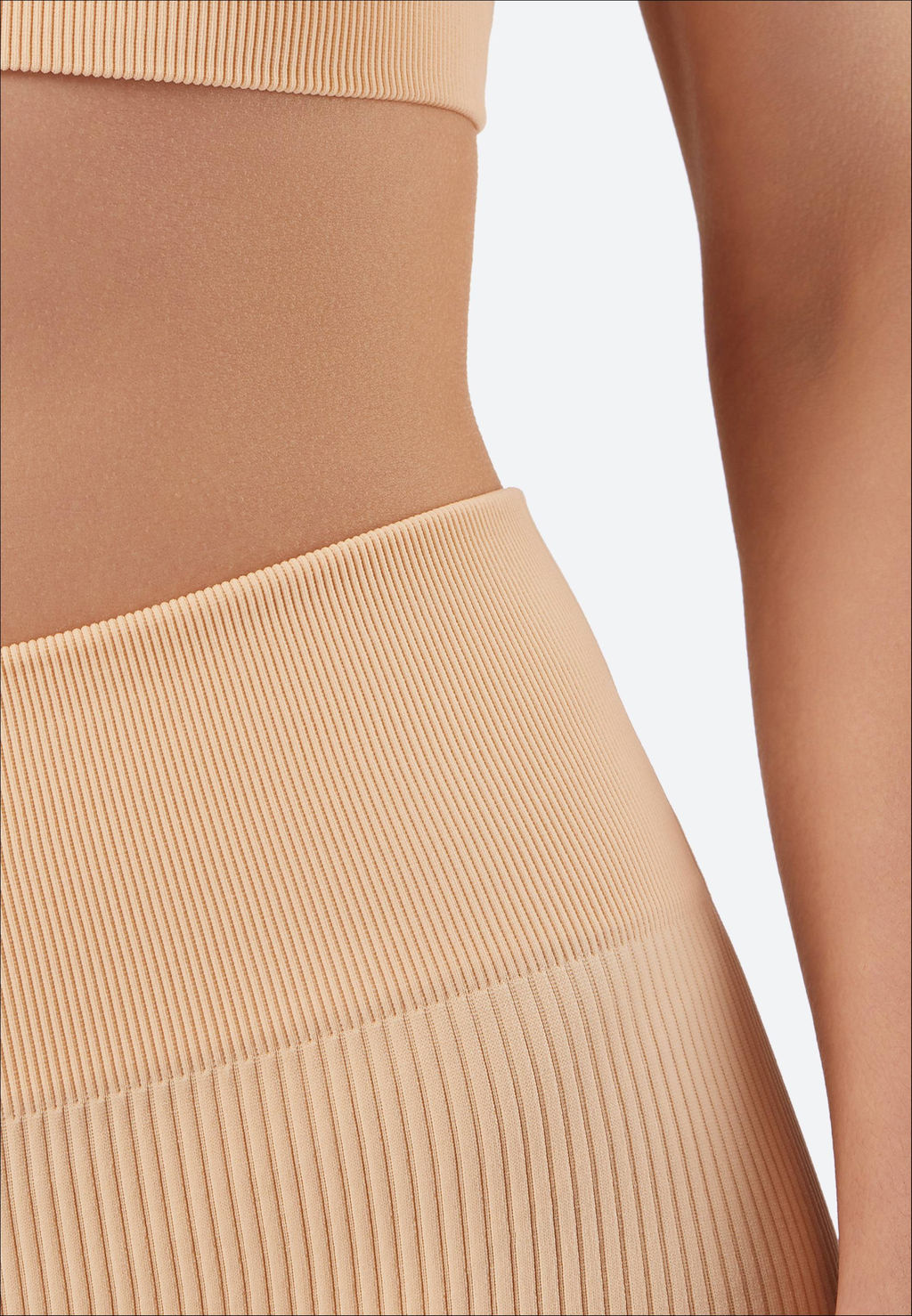 TEKSA Шорты женские высокая талия WHS 001 beige rose