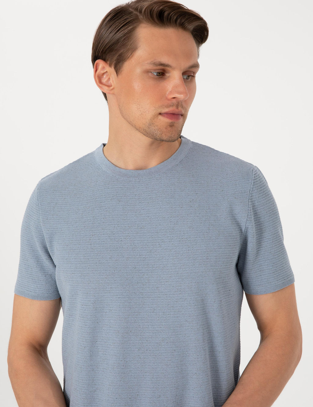 Mavi Slim Fit Keten Kar___ml_ Triko Ti__rt - Pierre cardin фото 2