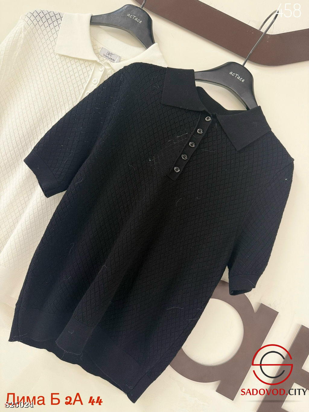 Футболка женская поло однотонная