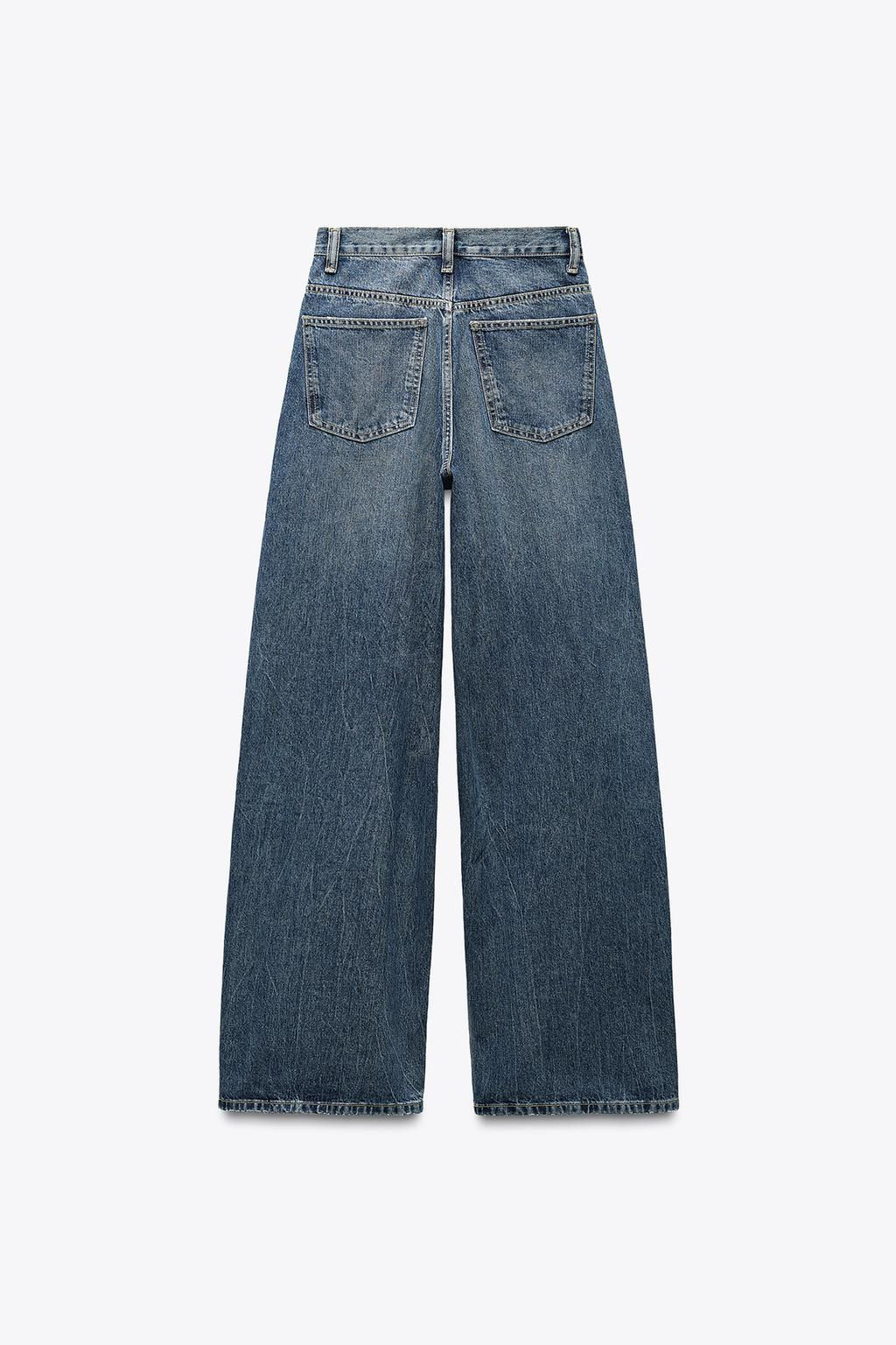 TRF MID-WAIST CROSSOVER BAGGY JEANS - Zara фото 12