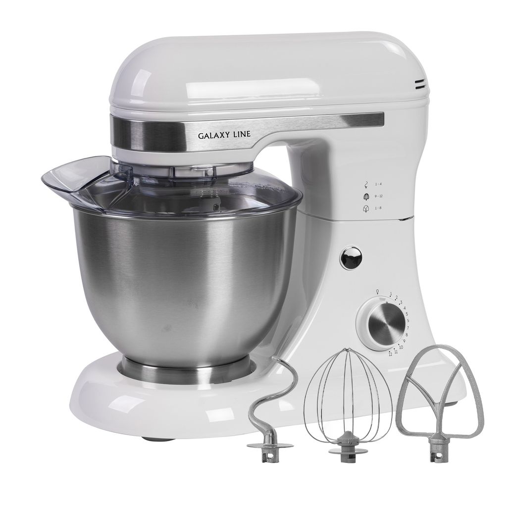 Планетарный миксер GALAXY LINE GL2230/белый (видео в описании)  фото 2