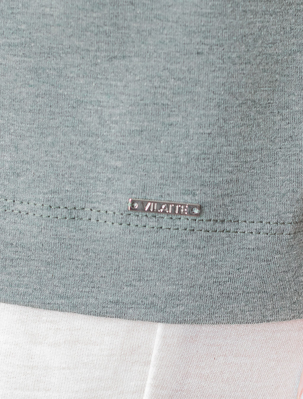 VILATTE / Свободная футболка из эластичного хлопка  фото 11