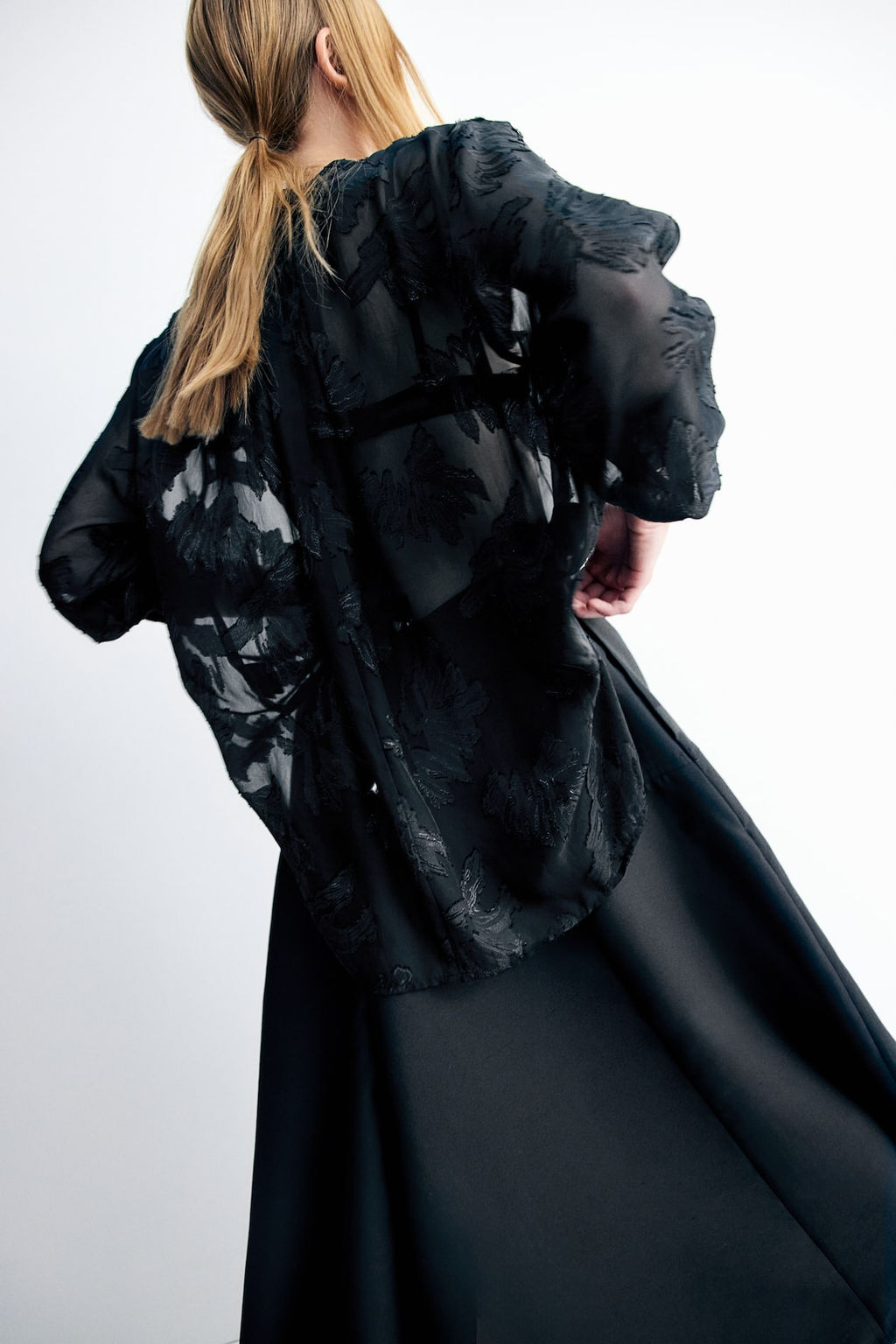 Blusa en tejido jacquard - H&m фото 4