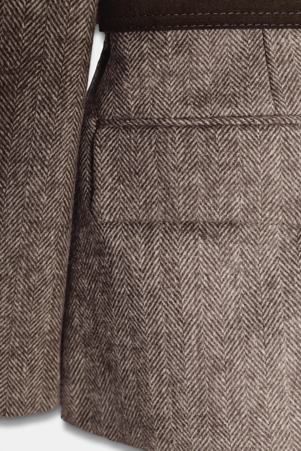 HERRINGBONE BLAZER WITH BELT - Zara фото 8