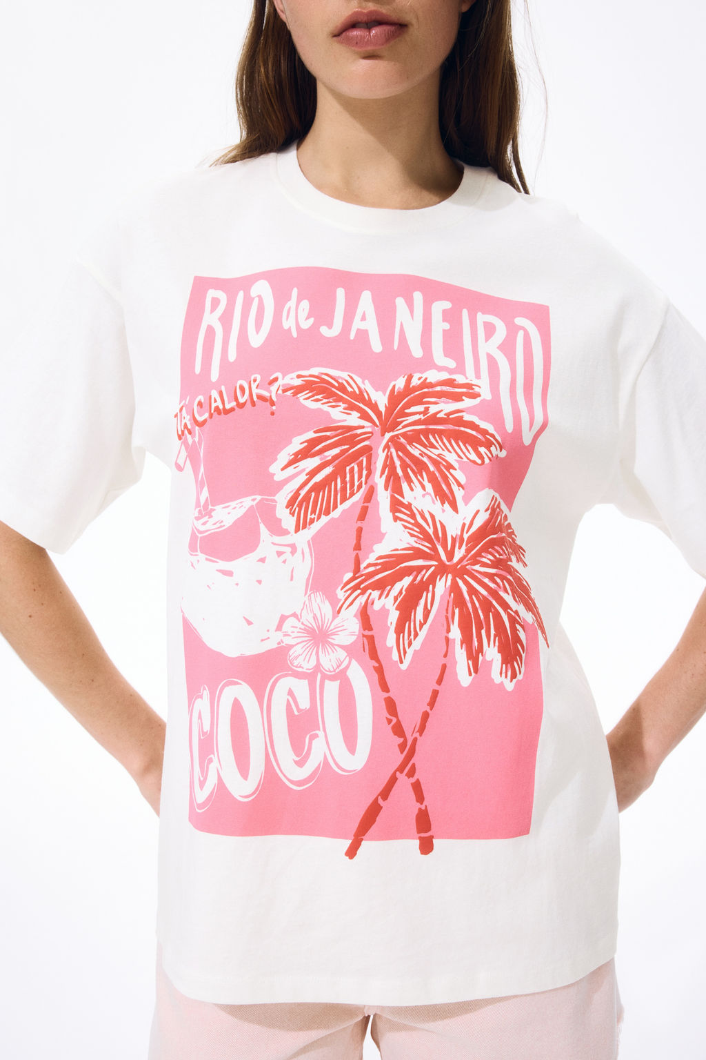 Camiseta oversize con motivo estampado - H&m фото 4