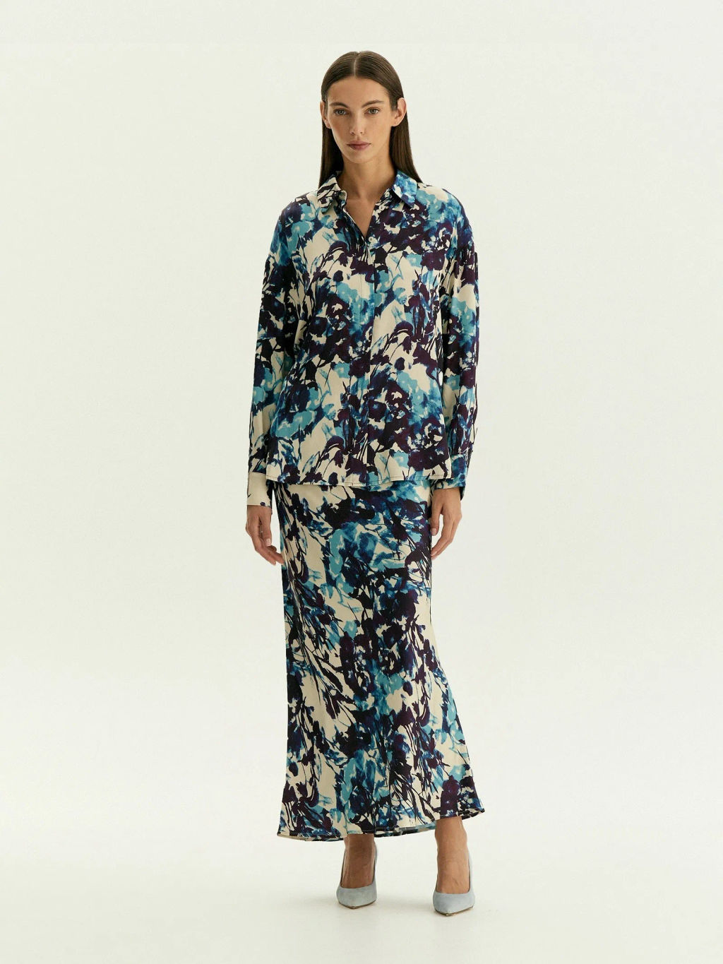 Юбка а-силуэта из 100% вискозы, S968/graphica - Emka фото 4