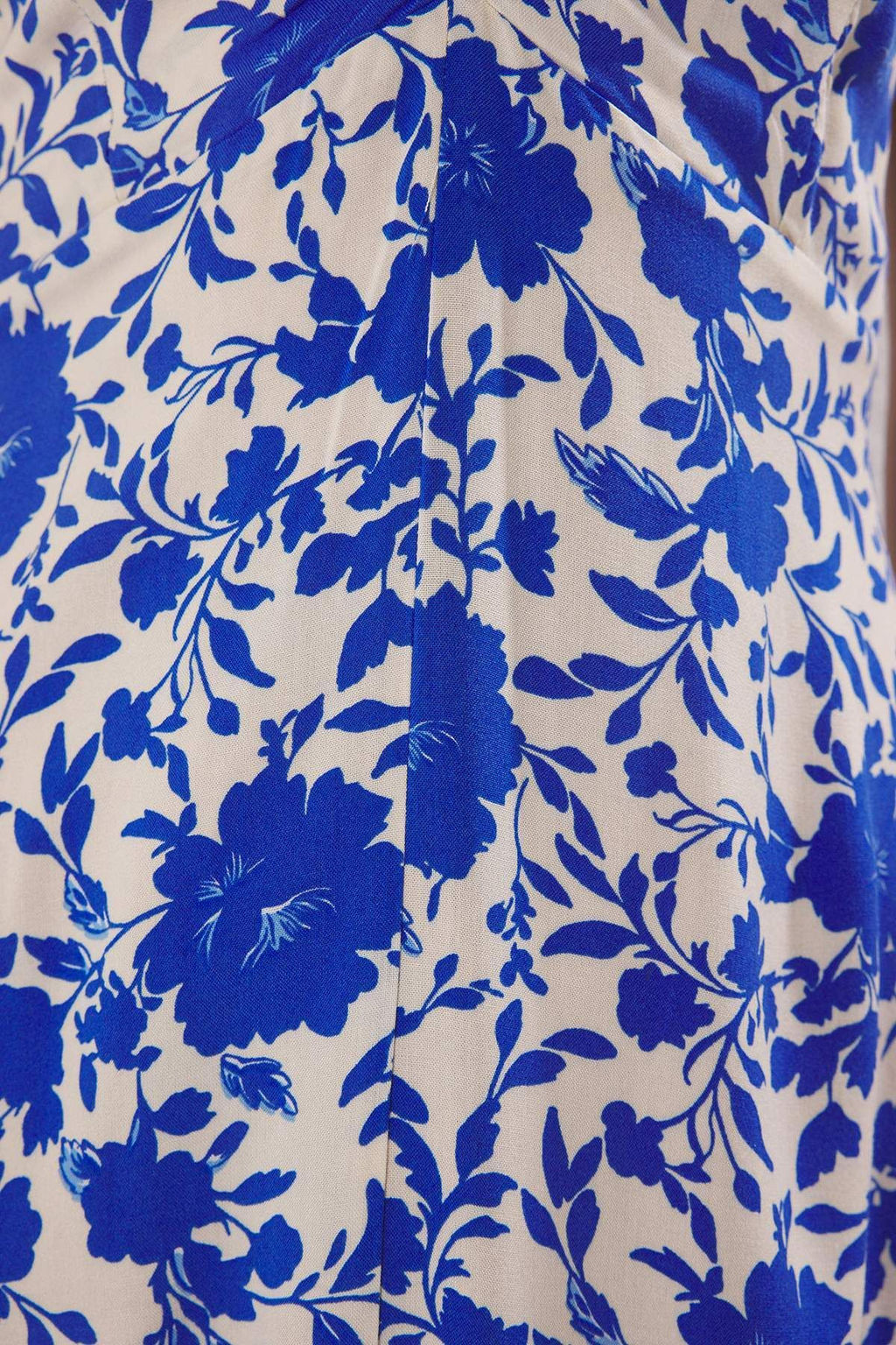 TRENDYOLMILLA K?rm?z? Cicekli Etegi Belden Ac?lan Gipeli Midi Dokuma Elbise TWOSS25EL00036 фото 3