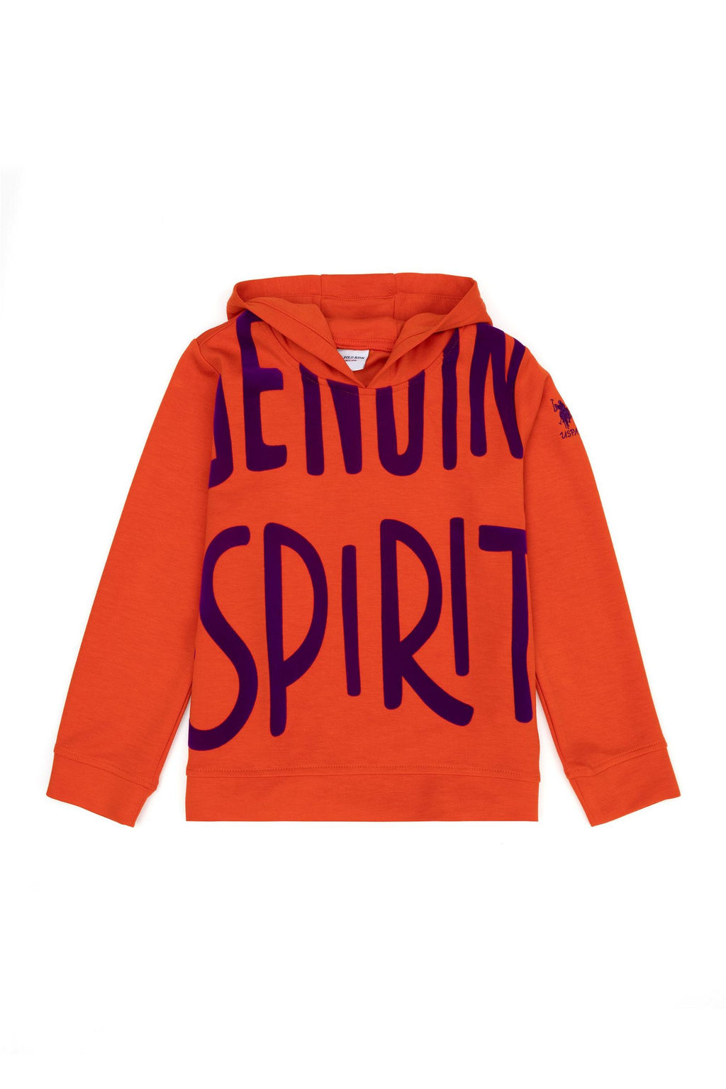 Оранжевый свитшот для девочки - U.s. polo assn фото 5