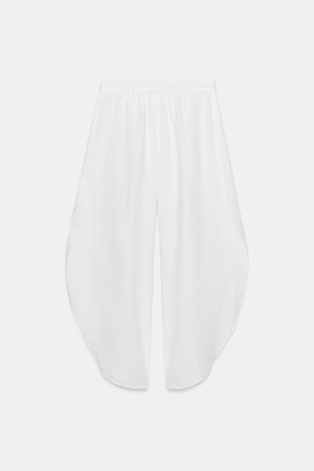 PANTAL?N LINO ABERTURAS ZW COLLECTION / Blanco - Zara фото 7