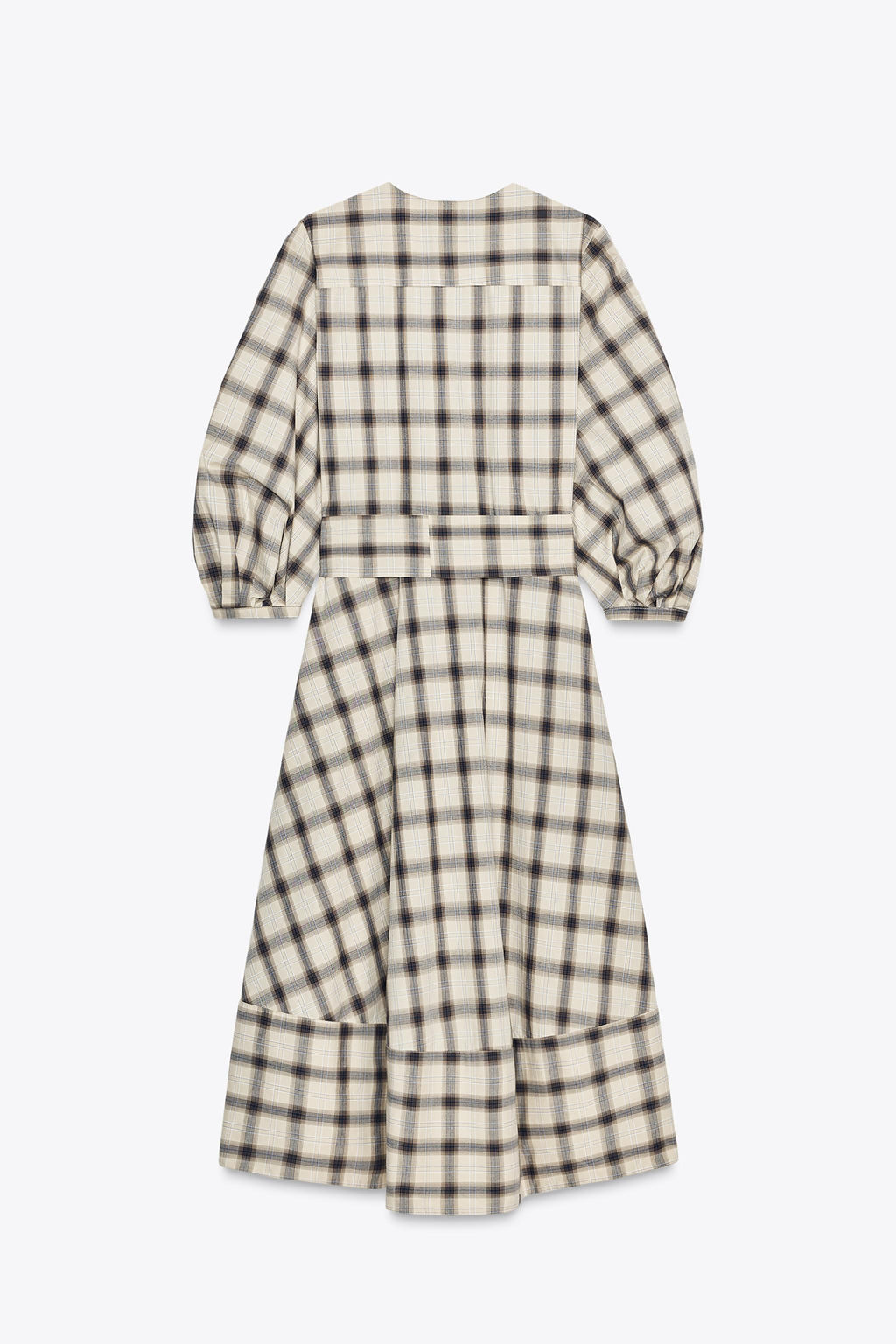 ZW COLLECTION CHECK SHIRT DRESS - Zara фото 7