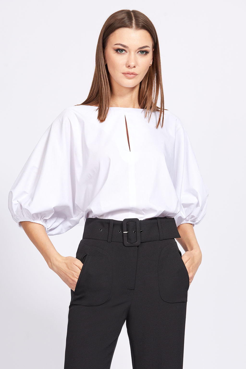 Блузка 2256 белый - Eola фото 11