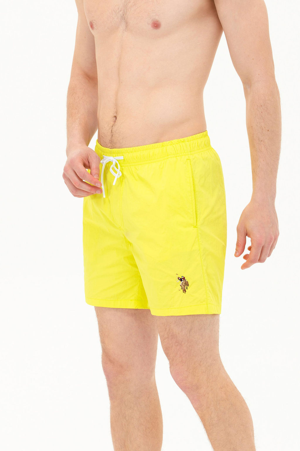 Мужские неоново-желтые морские шорты - U.s. polo assn фото 13