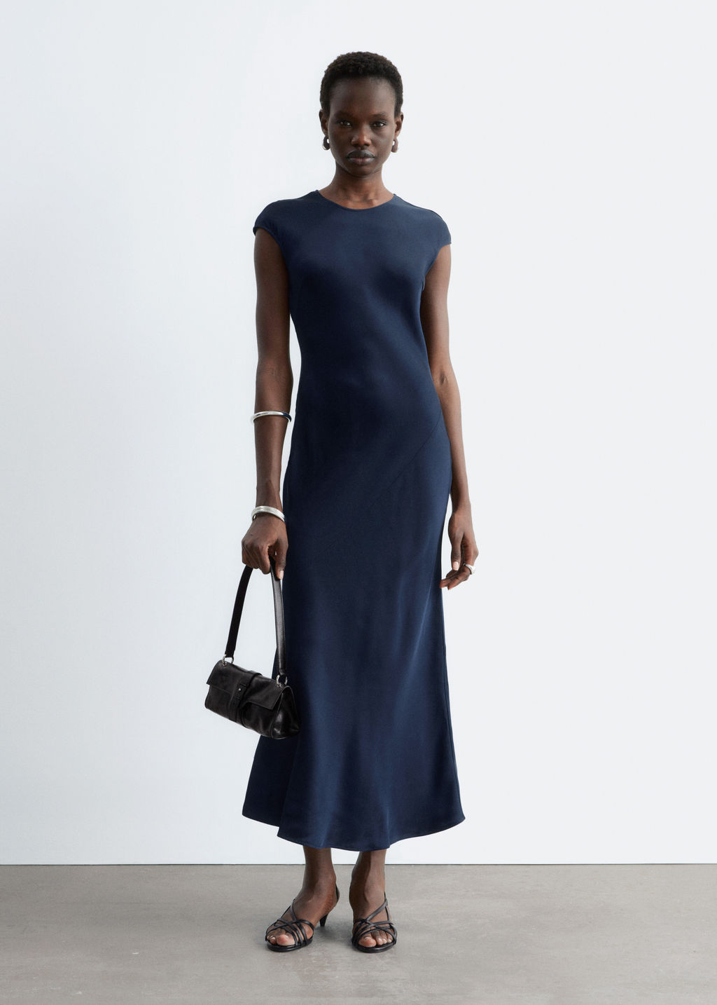 Maxivestido ajustado de sat?n - H&m фото 5