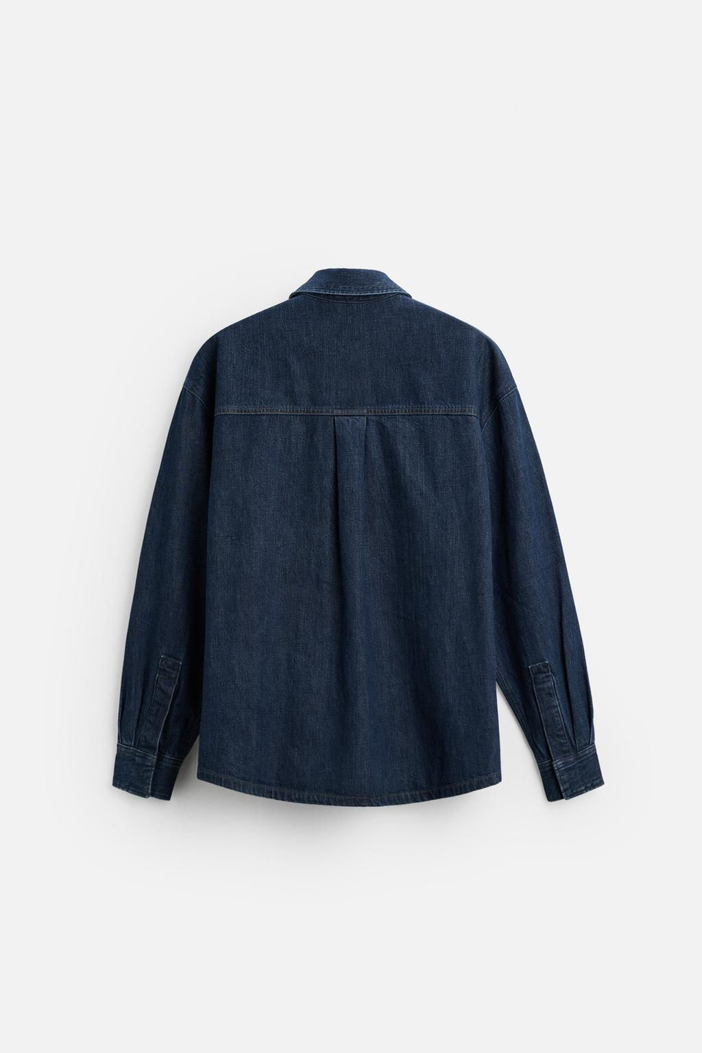 DENIM OVERSHIRT - Zara фото 7