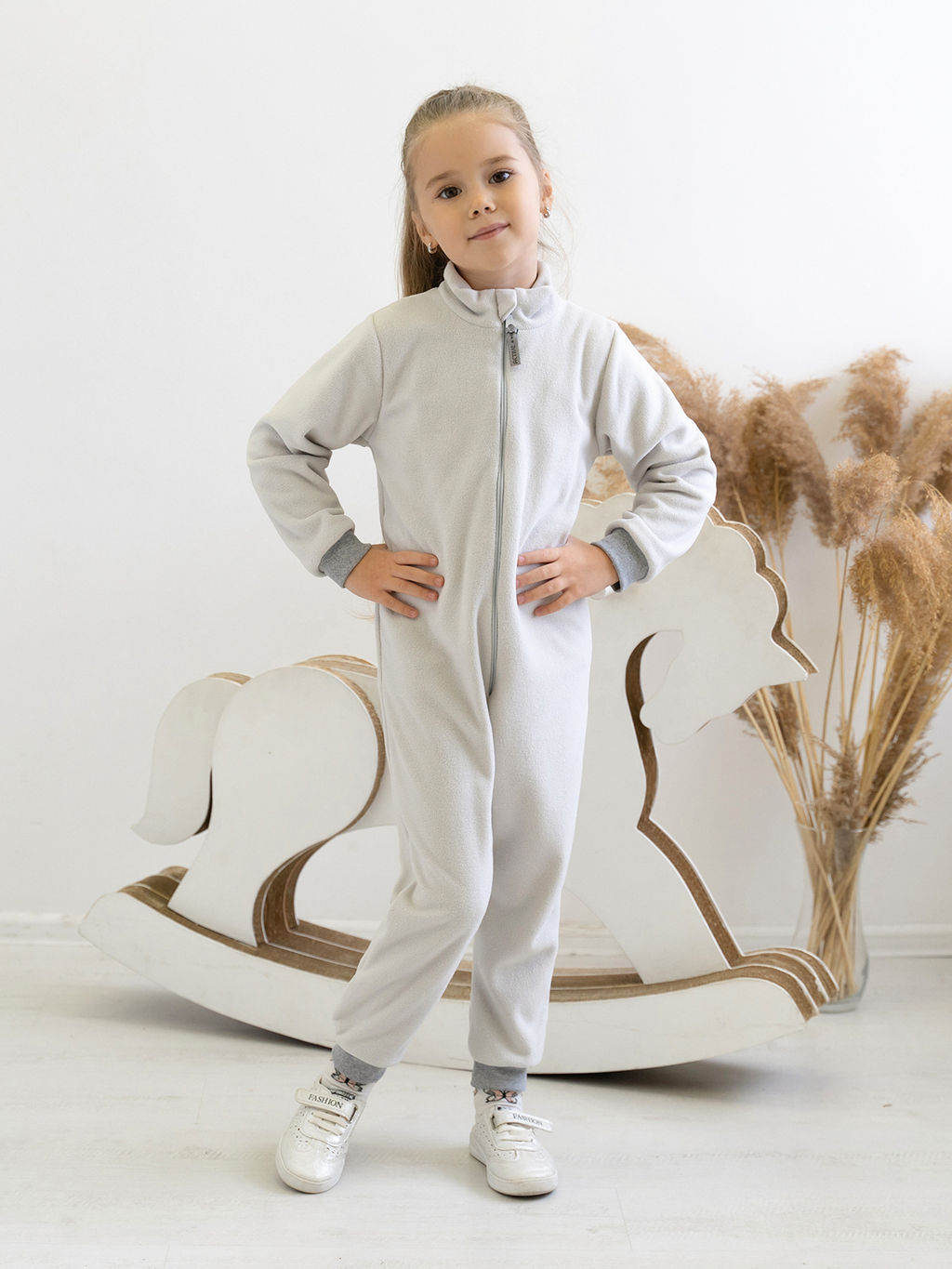 Комбинезон детский светлосерый