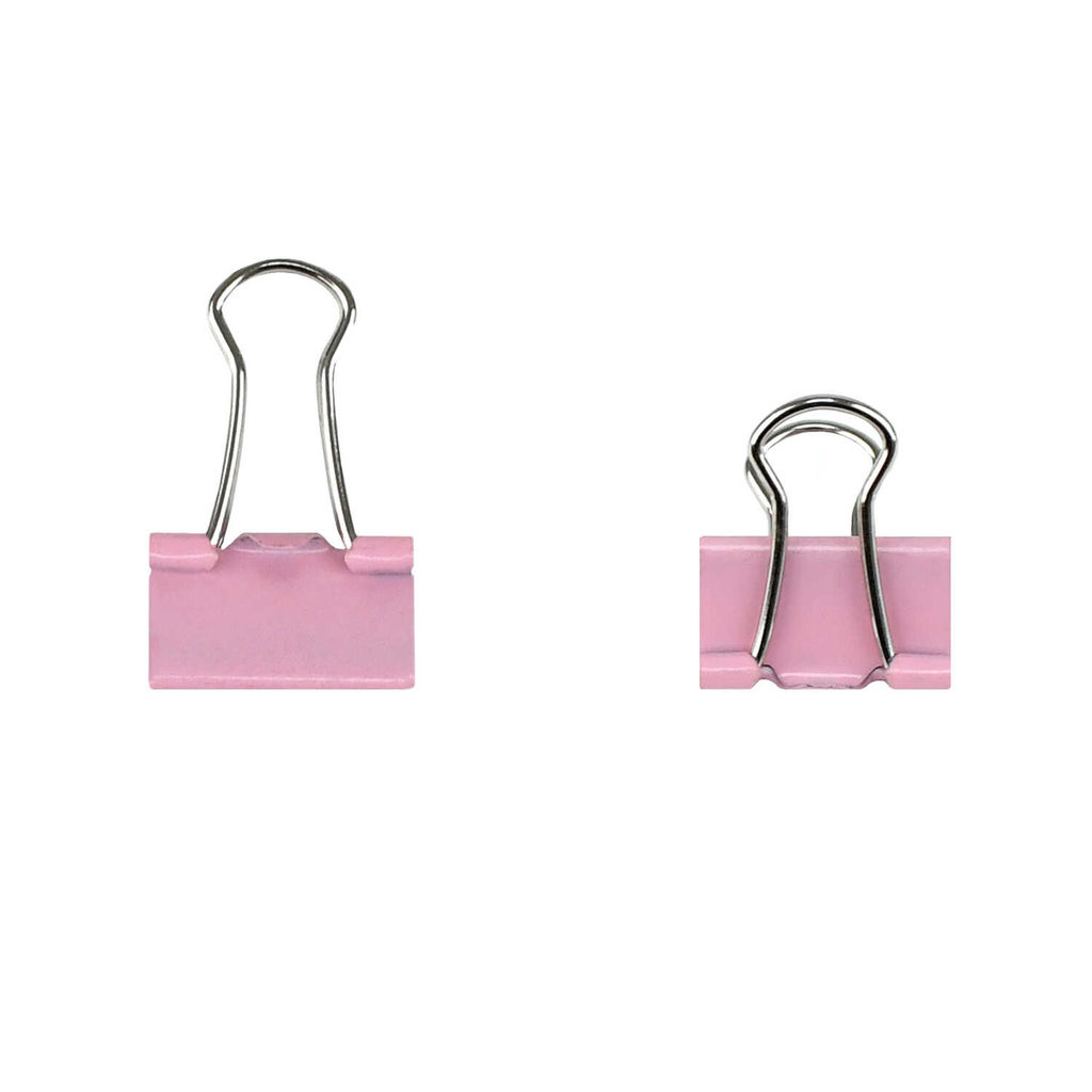 Зажимы канцелярские, арт. 71498 / 24 ЧЁРНЫЙ КОТИК (25 шт. в наборе, размер: 15х25 мм, материал: металл; цвет: розовый; индивидуальная упаковка: ПВХ-блистер на подложке из мелованного картона с европодвесом + ПЭТ-пакет)