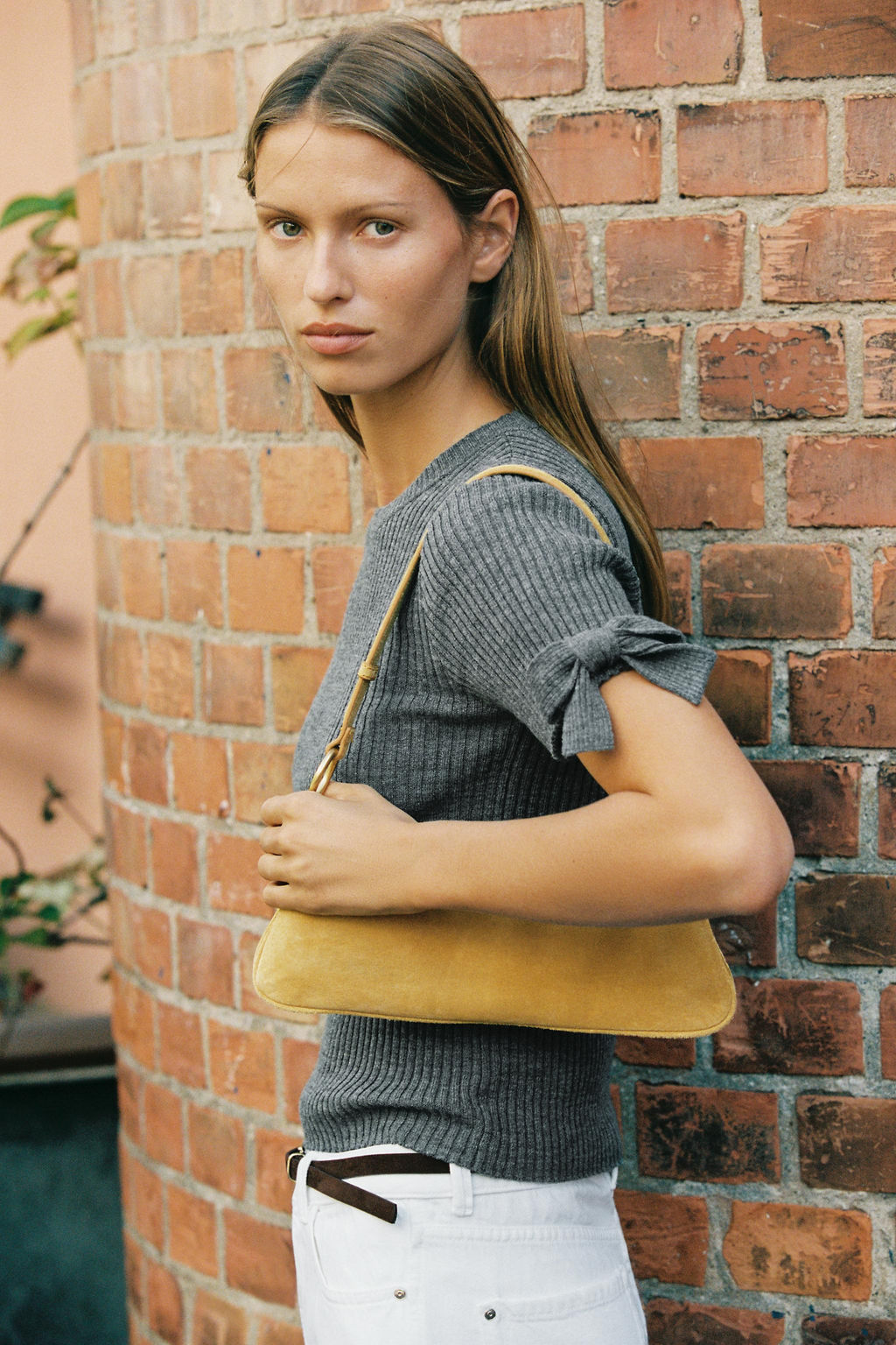 RIBBED KNIT SWEATER WITH BOWS - Zara фото 5