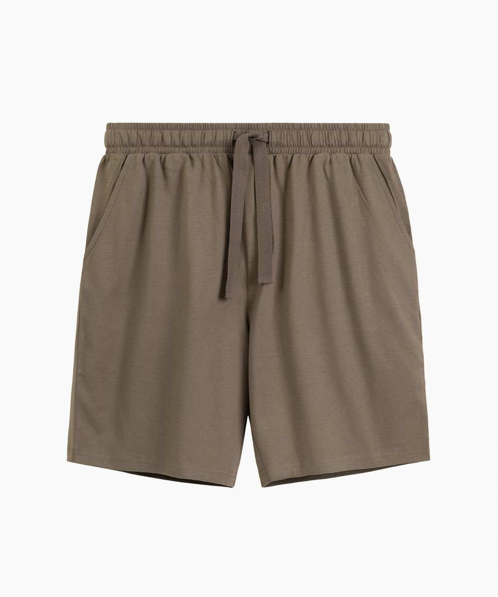ATLANTIC NMB-039 Пижамные шорты мужские Plain Shorts темно-бежевый  фото 2